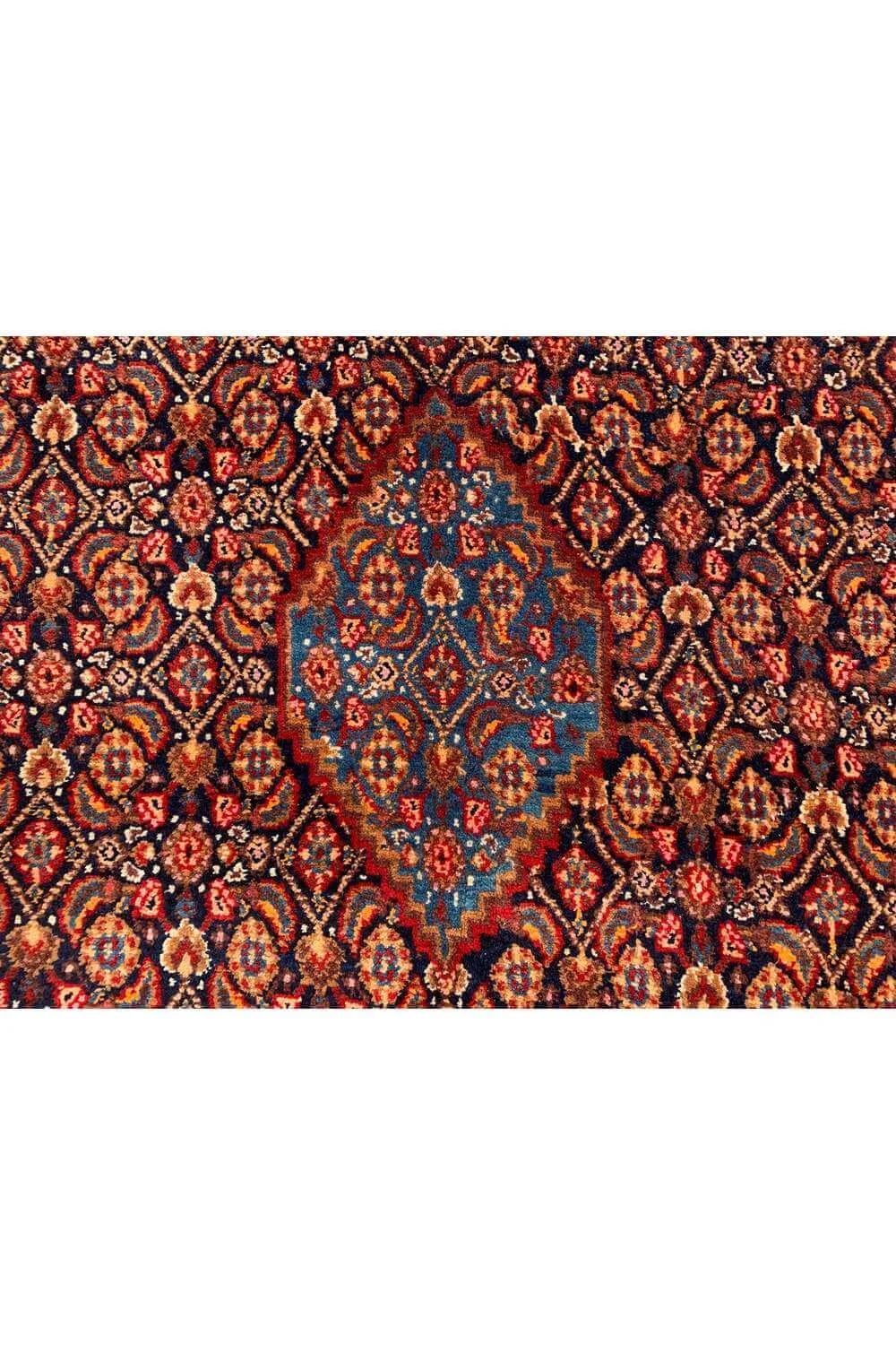 Amazing Hand Knotted Vintage  Bijour  Wool Area Rug 12.10 x 8.1 Ft