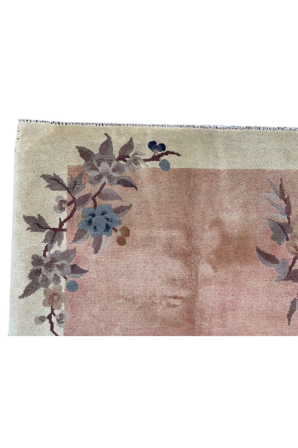 Amazing Hand Knotted Vintage Sino Tibet Silk Area Rug 4.10 x 3.1 Ft