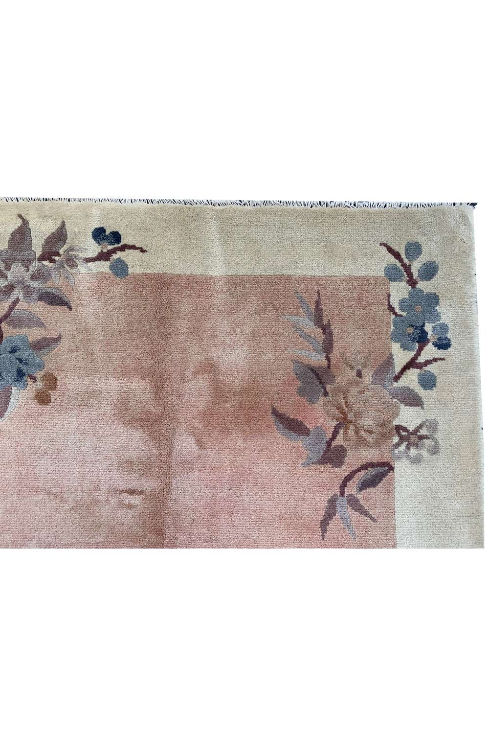 Amazing Hand Knotted Vintage Sino Tibet Silk Area Rug 4.10 x 3.1 Ft