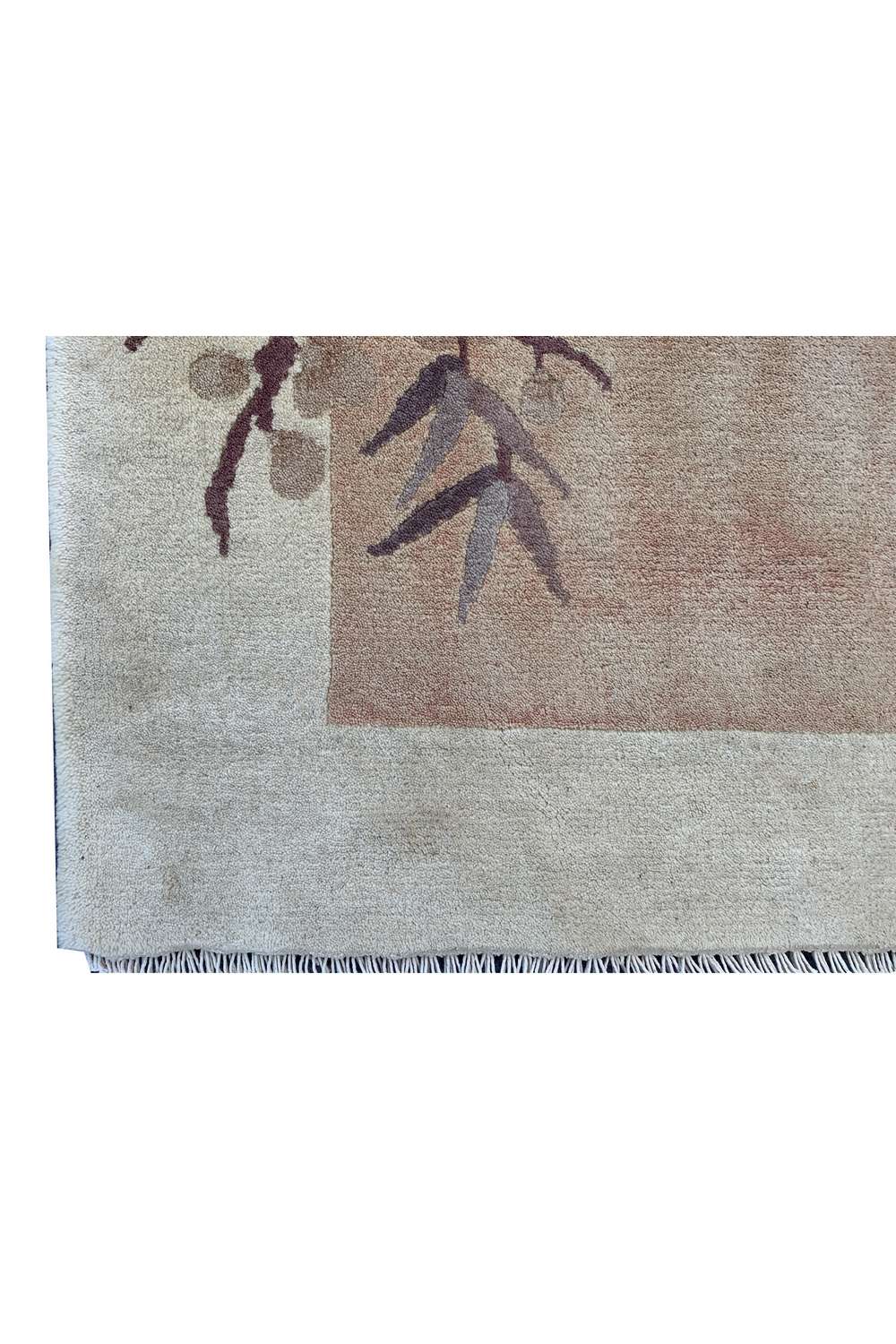 Amazing Hand Knotted Vintage Sino Tibet Silk Area Rug 4.10 x 3.1 Ft
