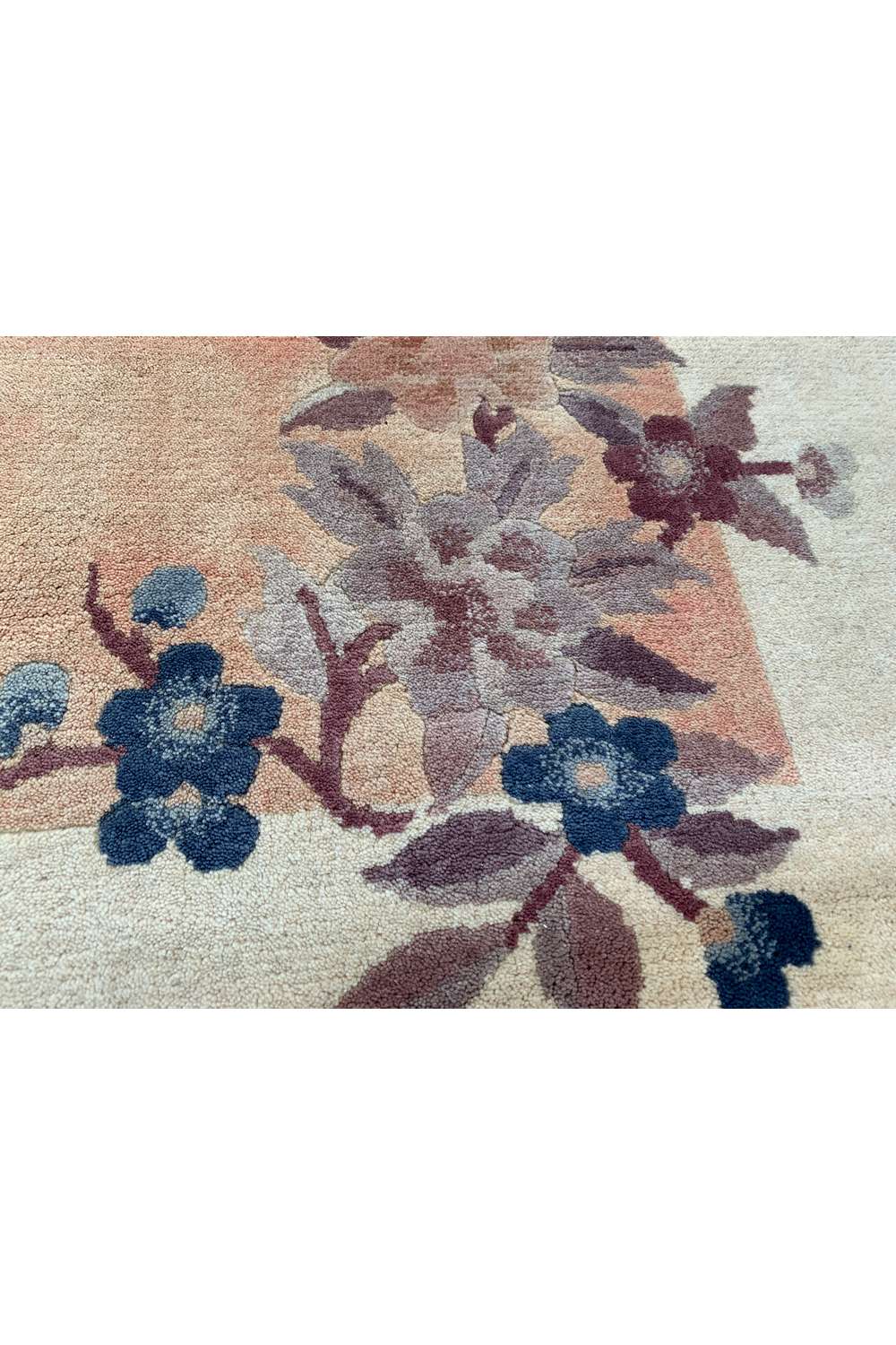 Amazing Hand Knotted Vintage Sino Tibet Silk Area Rug 4.10 x 3.1 Ft