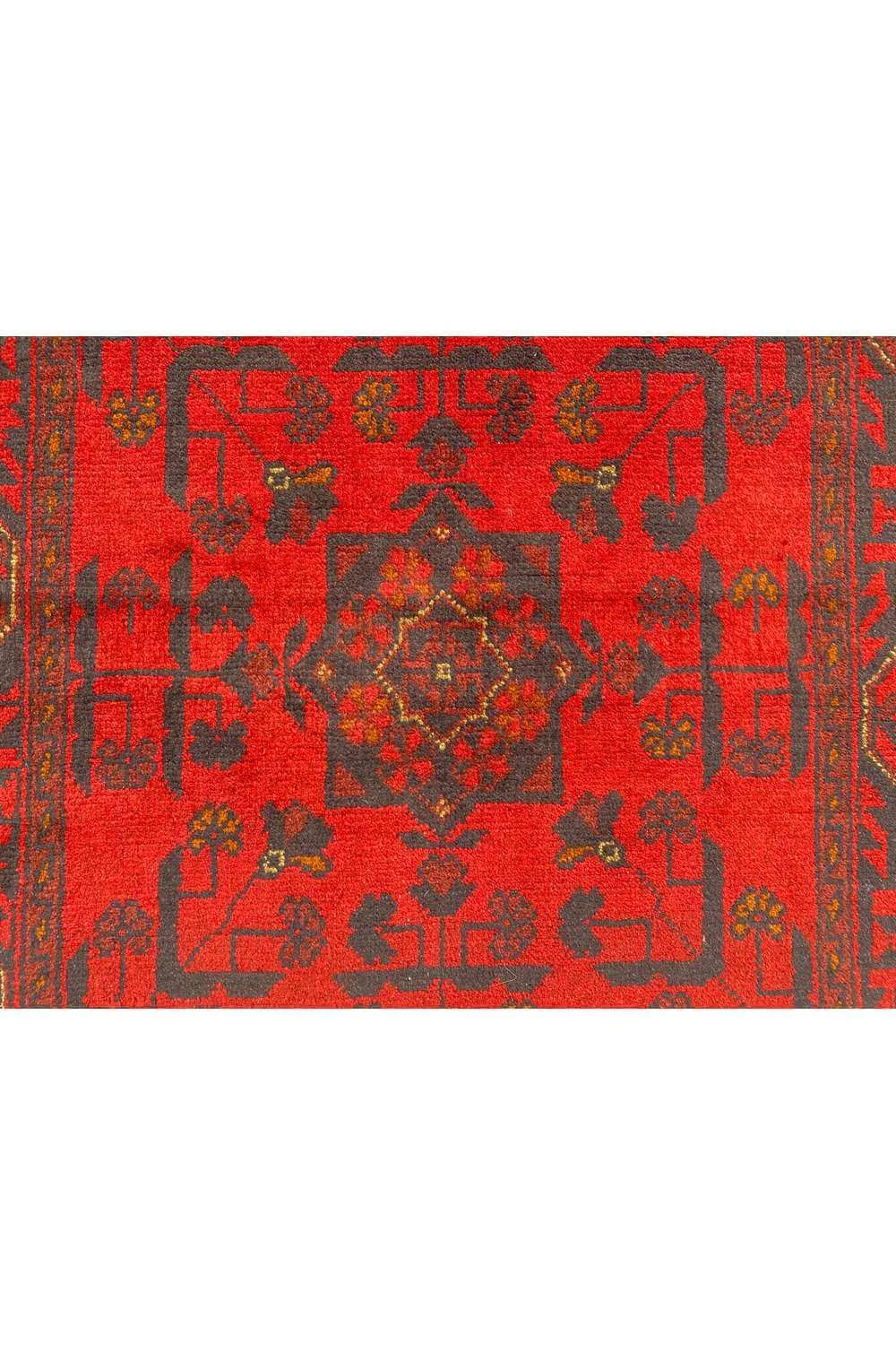 Fine Quality Hand Knotted Afghan Khal Muhammadi Wool Area Runner Rug 9.8 x 2.9 Ft