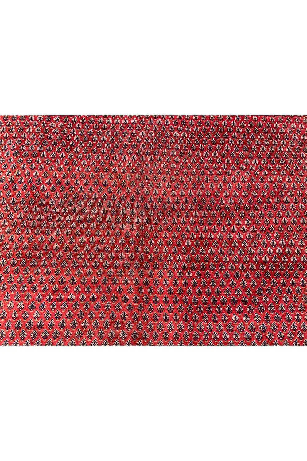 Amazing Hand Knotted Antique Badam Gul Wool Area Rug 10.10 x 7.11 Ft