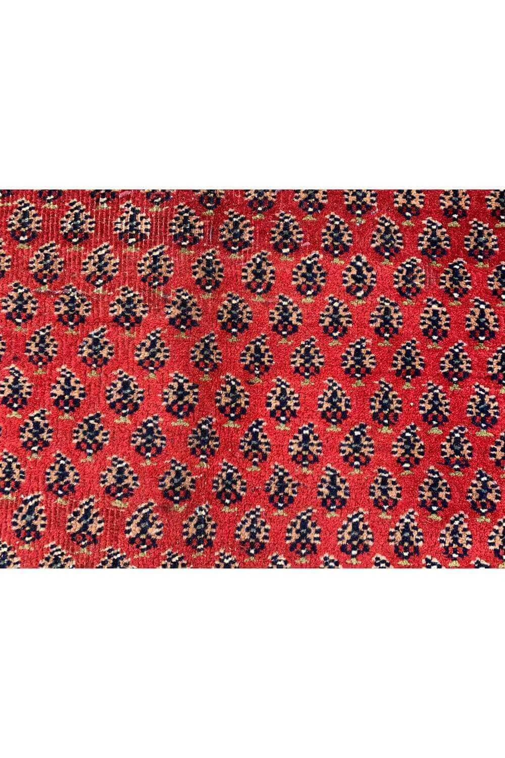 Amazing Hand Knotted Antique Badam Gul Wool Area Rug 10.10 x 7.11 Ft