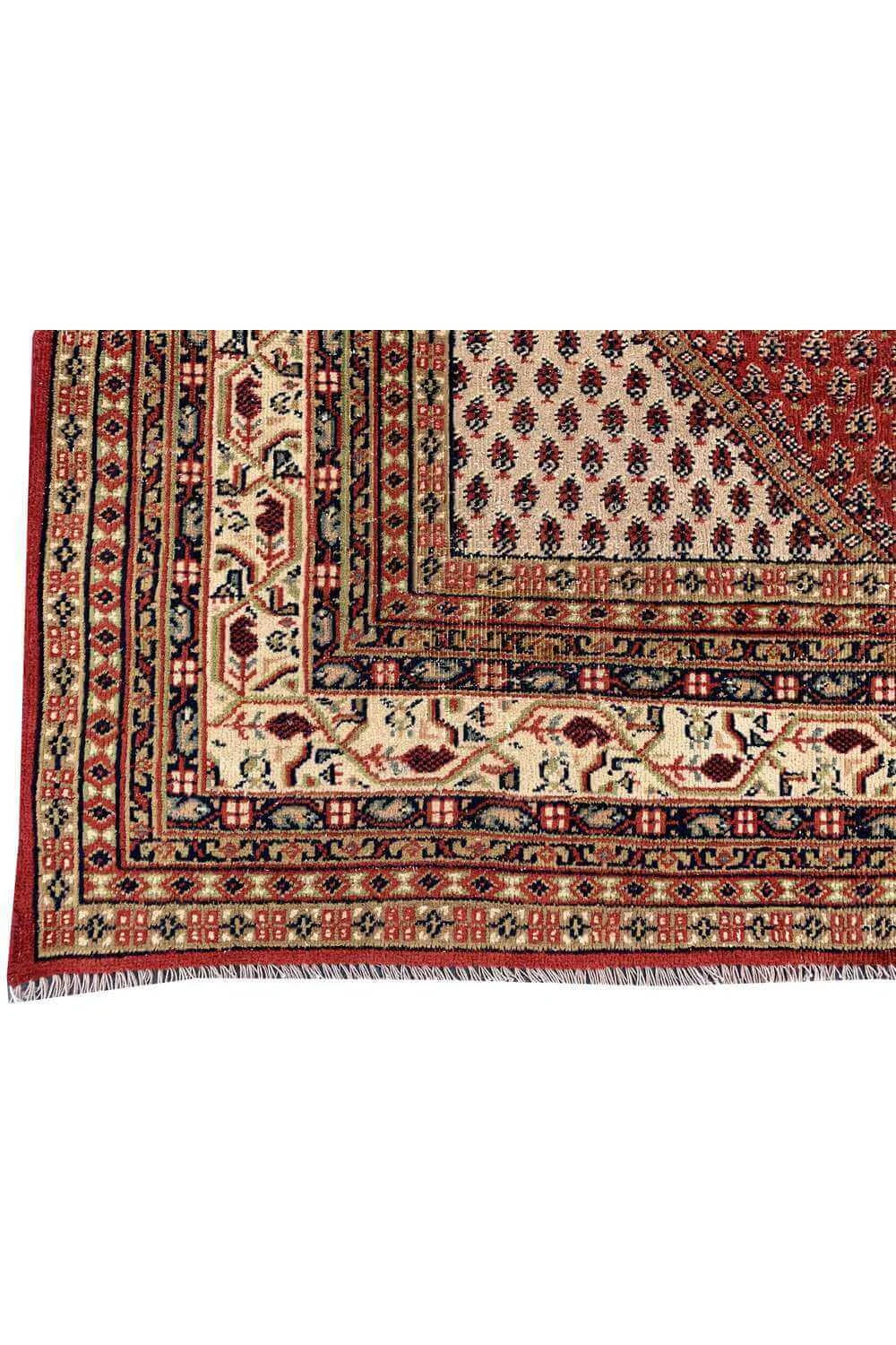 Amazing Hand Knotted Antique Badam Gul Wool Area Rug 10.10 x 7.11 Ft