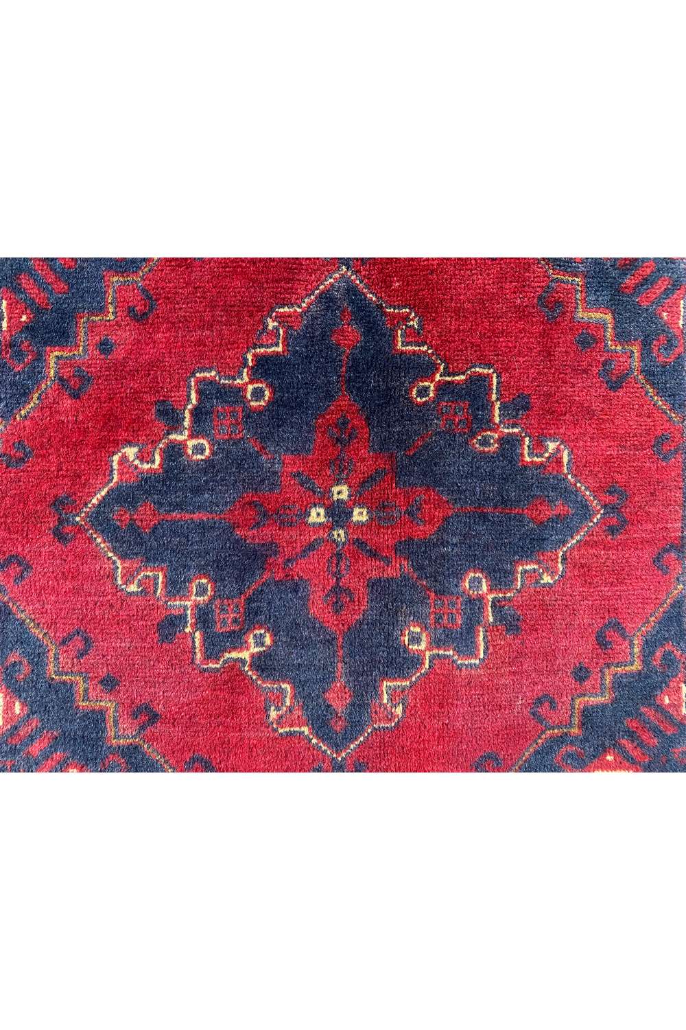 Fine Quality Hand Knotted Afghan Khal Muhammadi Wool Area Runner Rug 9.3 x 3.0 Ft