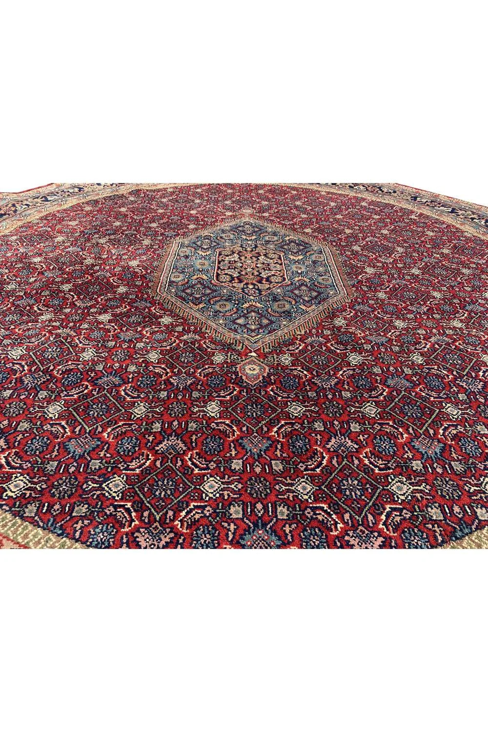 Amazing Hand Knotted Vintage Bijour Round Wool Area Rug 7.9 x 7.9 Ft