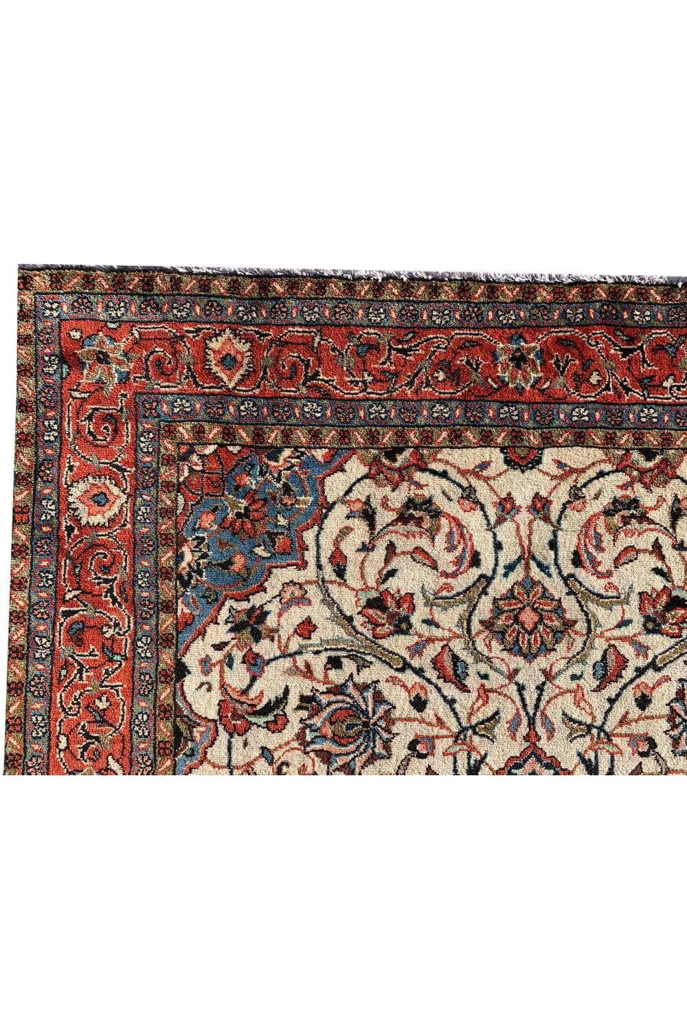 Amazing Hand Knotted Vintage Tabreez Wool Area Rug 6.8 x 4.4 Ft