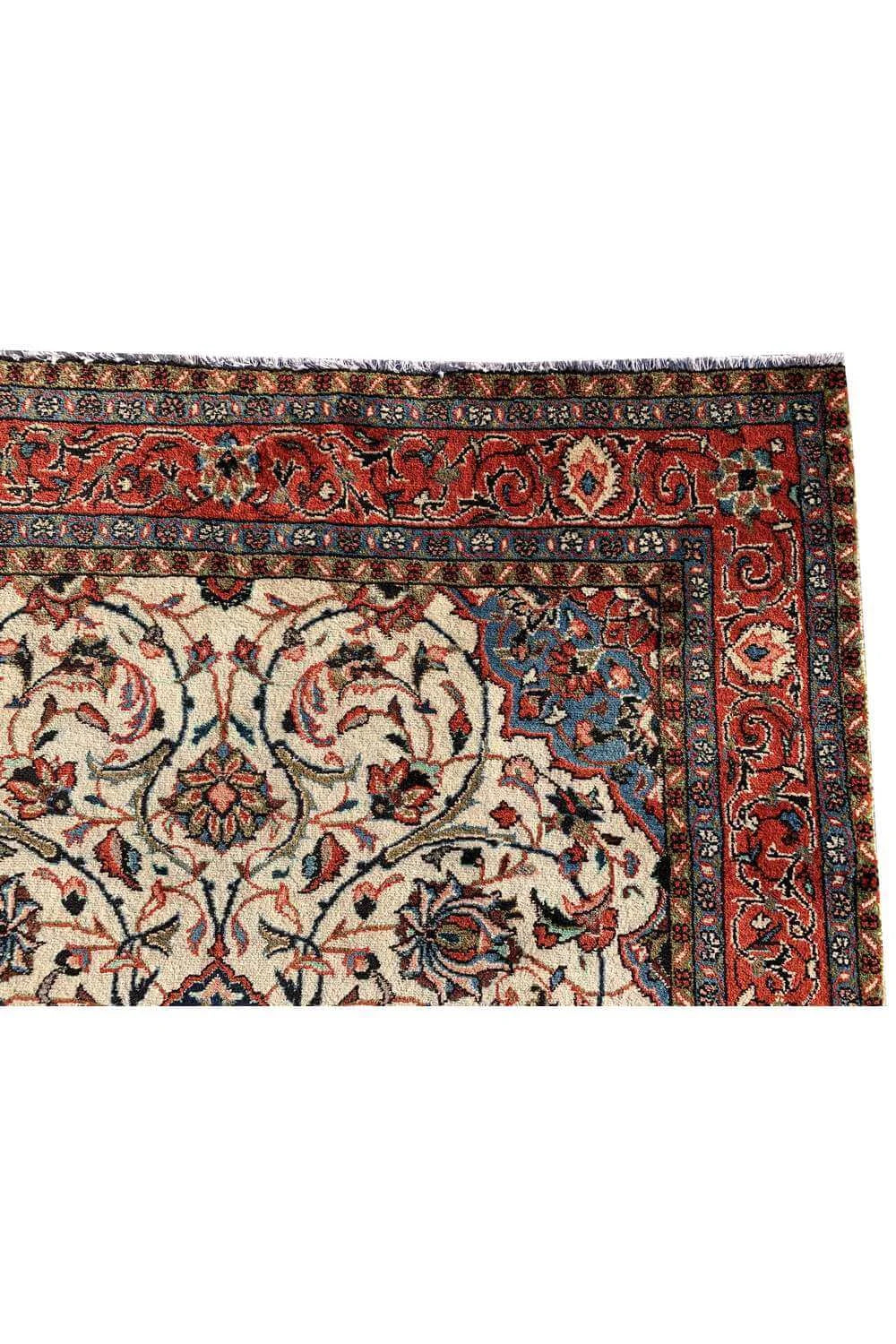 Amazing Hand Knotted Vintage Tabreez Wool Area Rug 6.8 x 4.4 Ft