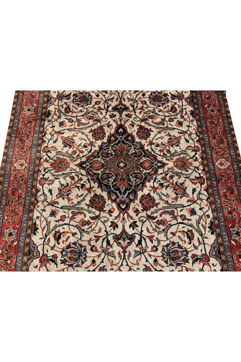 Amazing Hand Knotted Vintage Tabreez Wool Area Rug 6.8 x 4.4 Ft