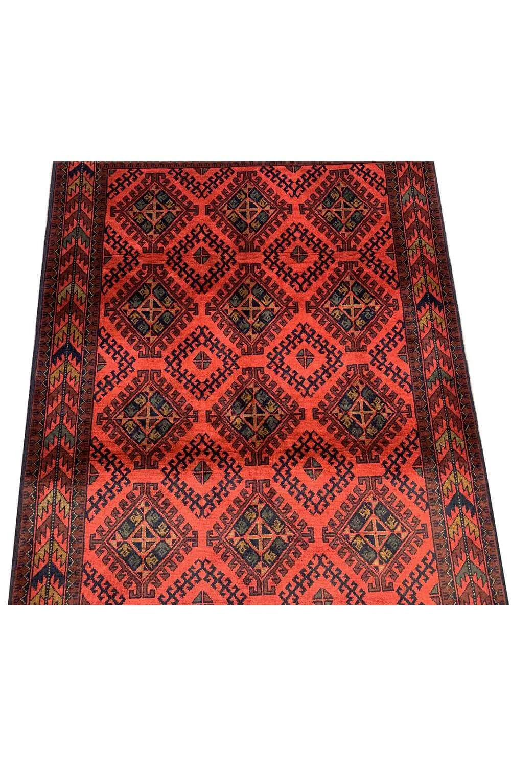 Fine Quality Hand Knotted Afghan Khal Muhammadi Wool Area Rug 6.6 x 4.0 Ft