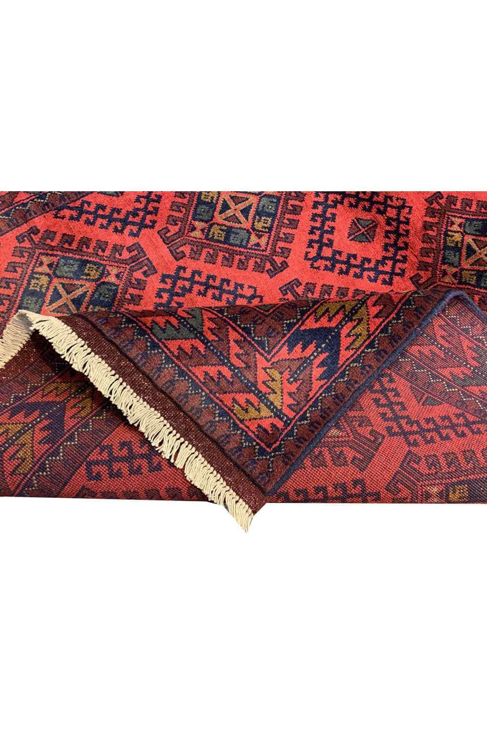 Fine Quality Hand Knotted Afghan Khal Muhammadi Wool Area Rug 6.6 x 4.0 Ft