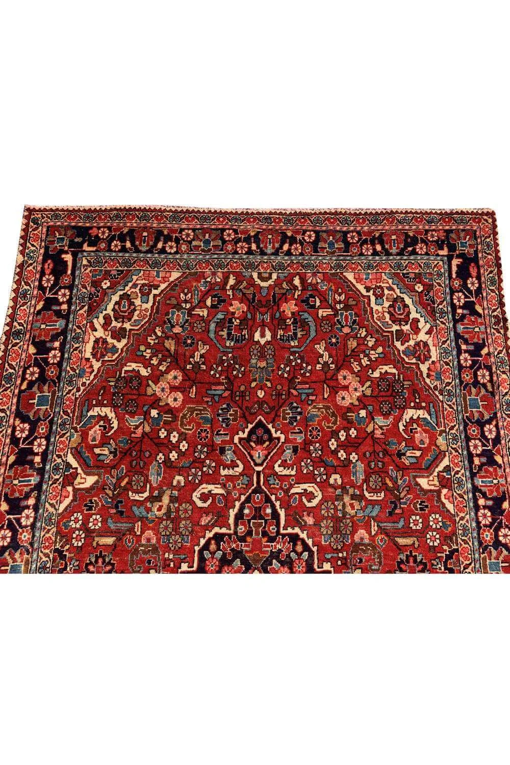 Amazing Hand Knotted Vintage Hamidoun Wool Area Rug 6.10 x 4.3 Ft