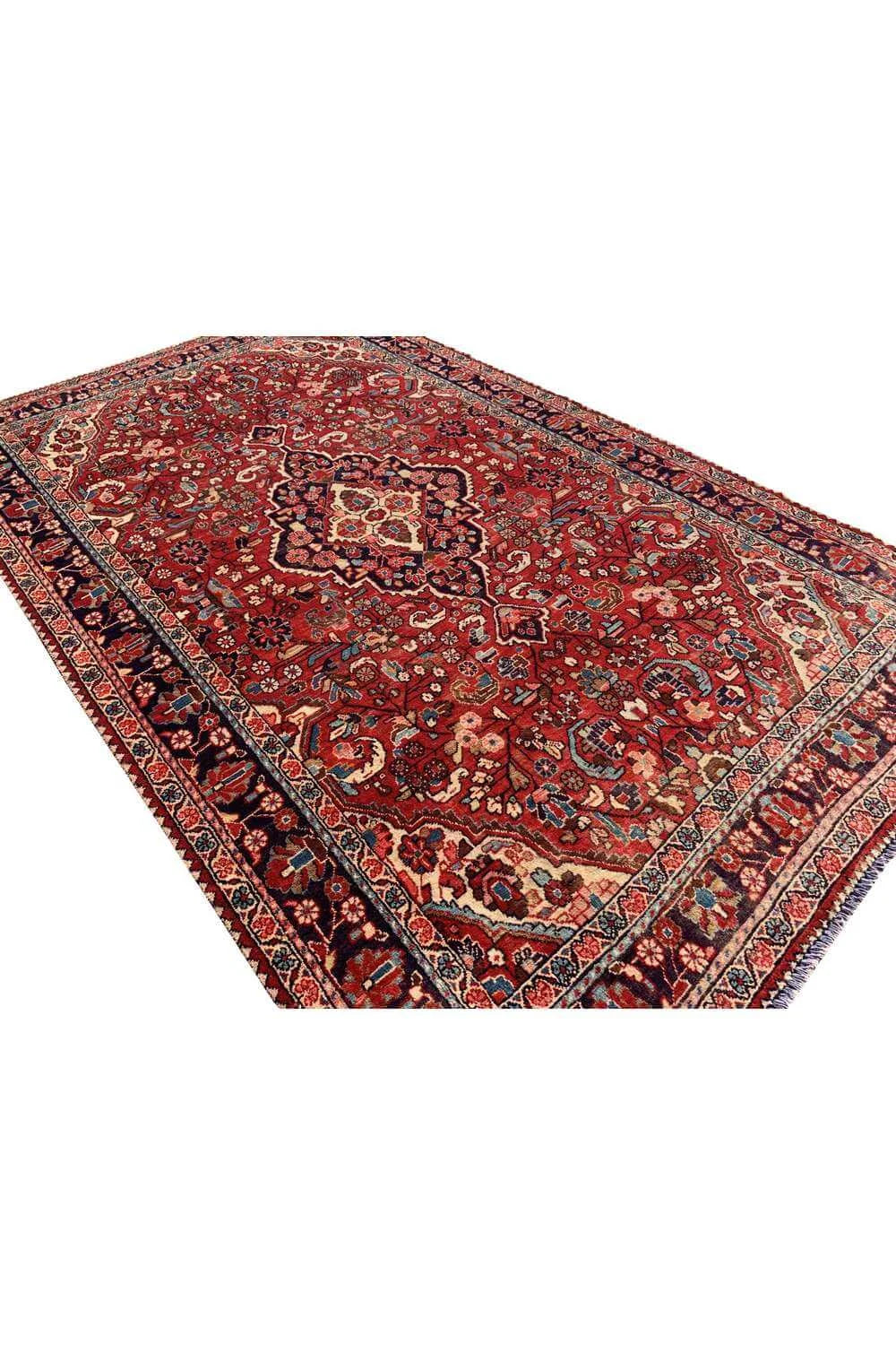 Amazing Hand Knotted Vintage Hamidoun Wool Area Rug 6.10 x 4.3 Ft