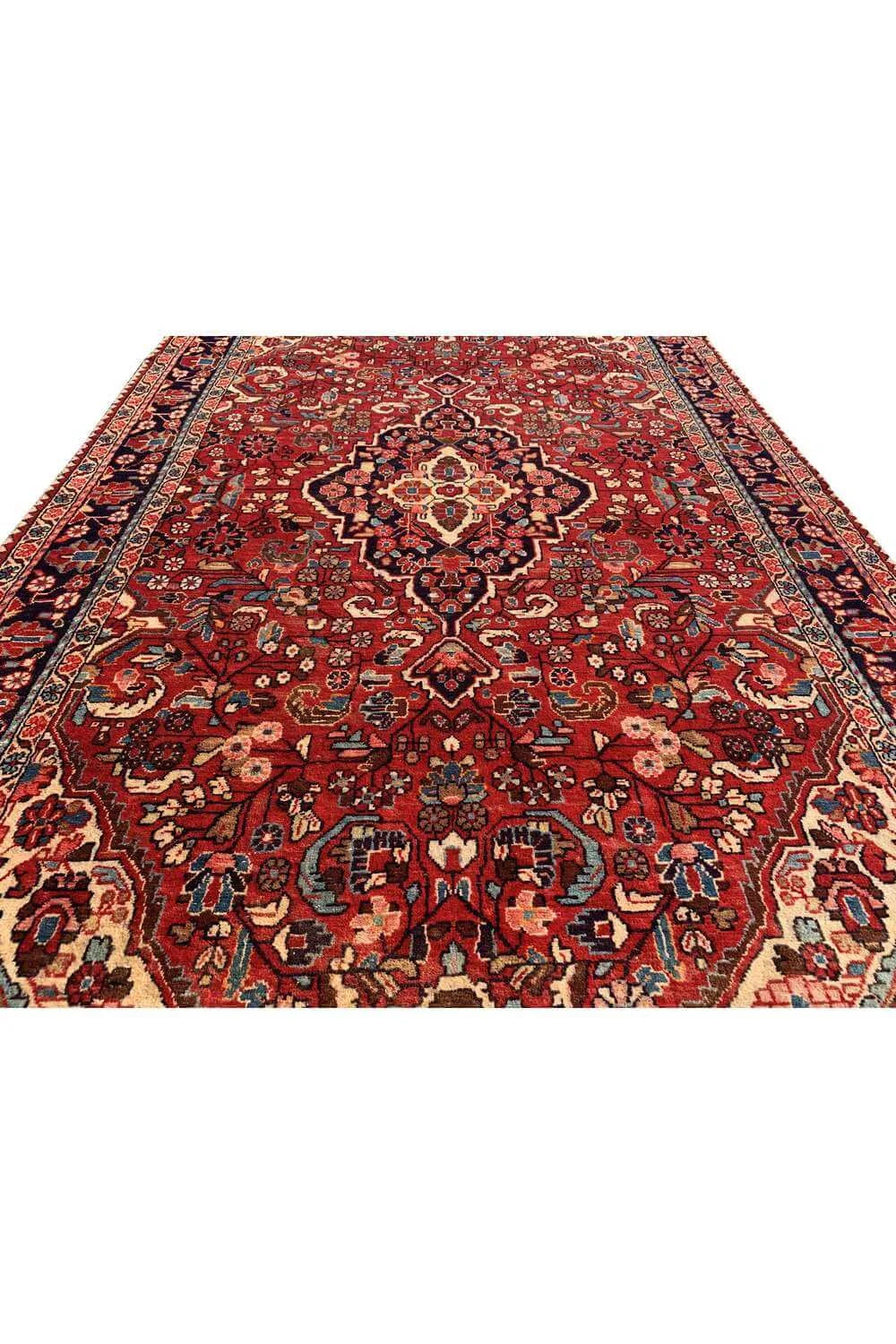 Amazing Hand Knotted Vintage Hamidoun Wool Area Rug 6.10 x 4.3 Ft