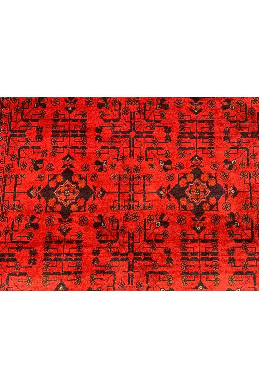 Fine Quality Hand Knotted Afghan Khal Muhammadi Wool Area Rug  6.6 x 4.10 Ft