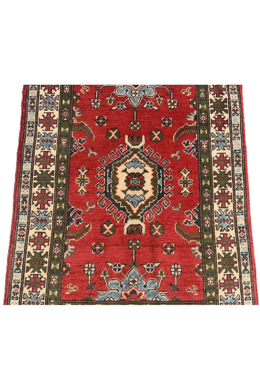 Amazing Hand Knotted Afghan Kazak Wool Area Rug 4.1 x 2.10 Ft