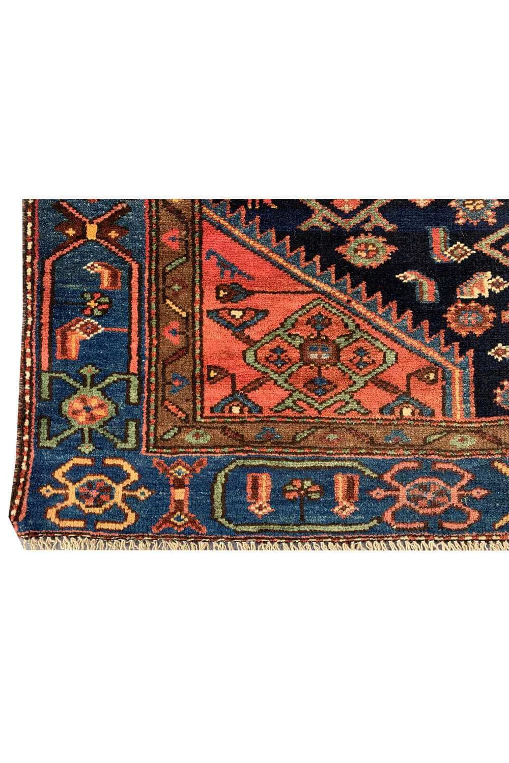 Authentic Hand Knotted Antique Hamidoun Wool Area Rug 6.3 x 3.10 Ft