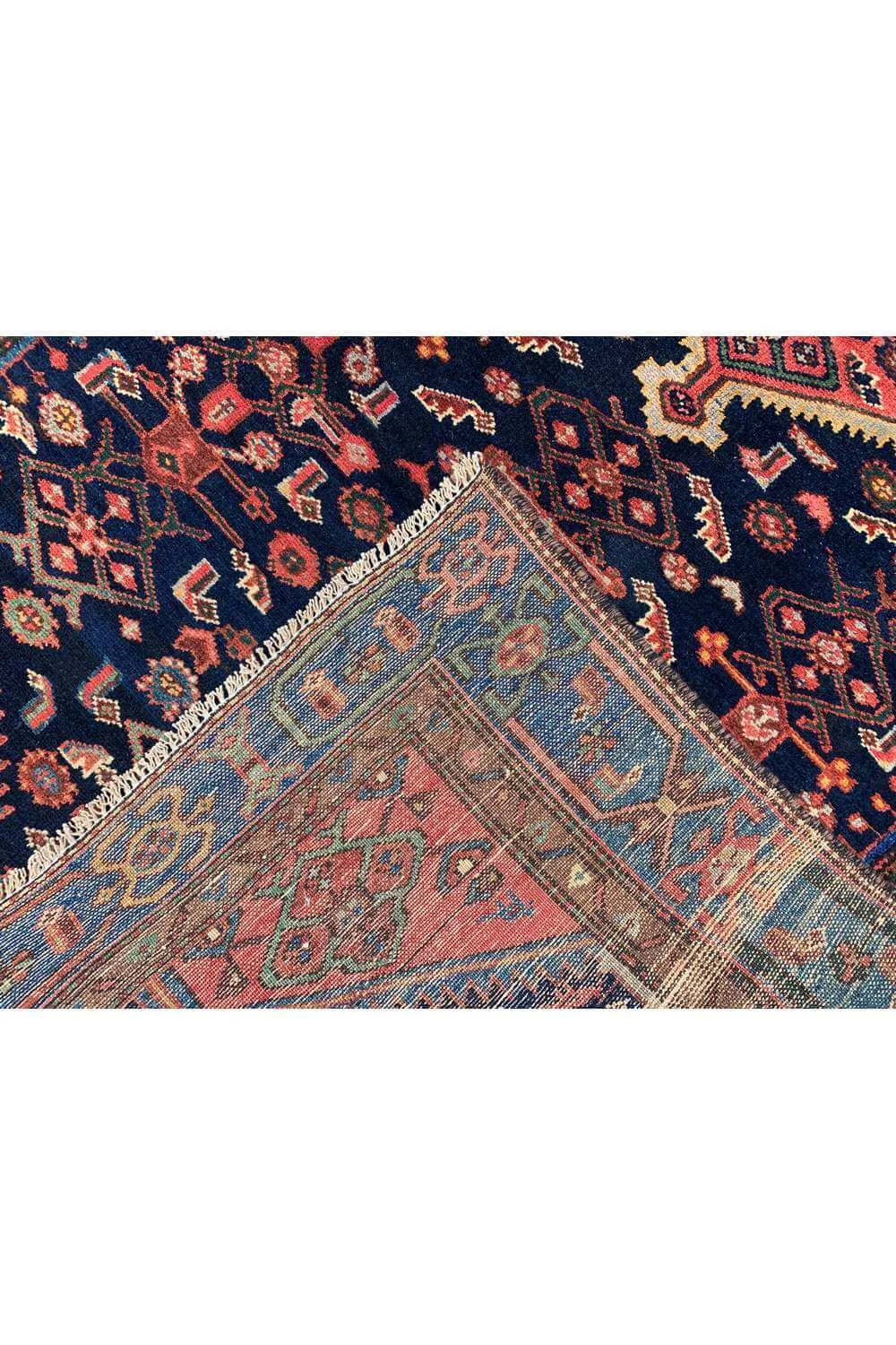 Authentic Hand Knotted Antique Hamidoun Wool Area Rug 6.3 x 3.10 Ft