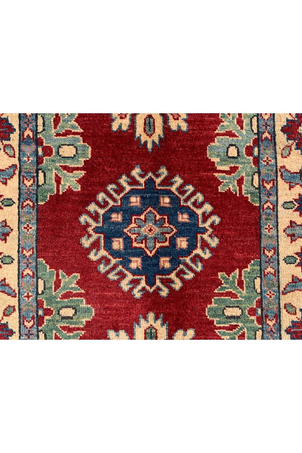 Amazing Hand Knotted Afghan Kazak Wool Area Rug 4.1 x 2.10 Ft