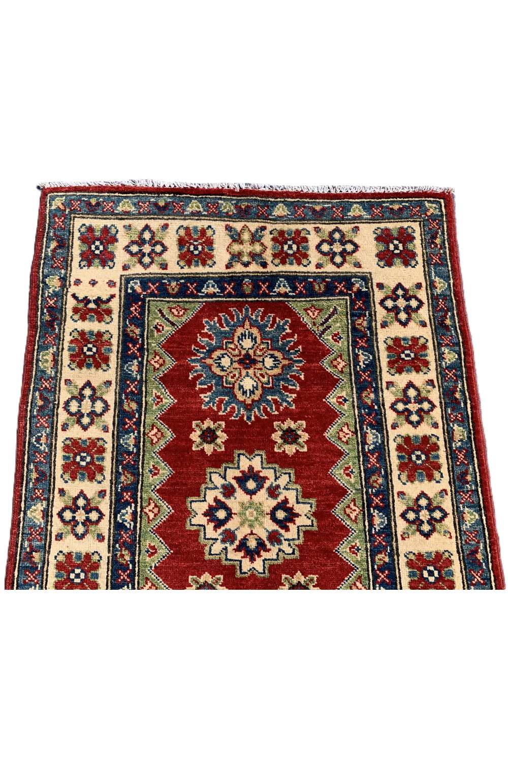 Amazing Hand Knotted Afghan Kazak Wool Area Rug 3.10 x 2.8 Ft