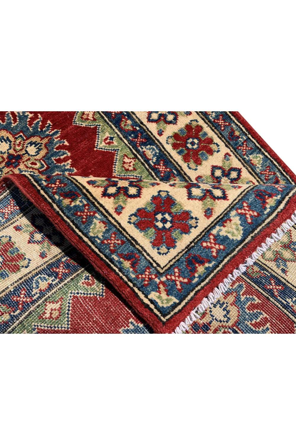 Amazing Hand Knotted Afghan Kazak Wool Area Rug 3.10 x 2.8 Ft