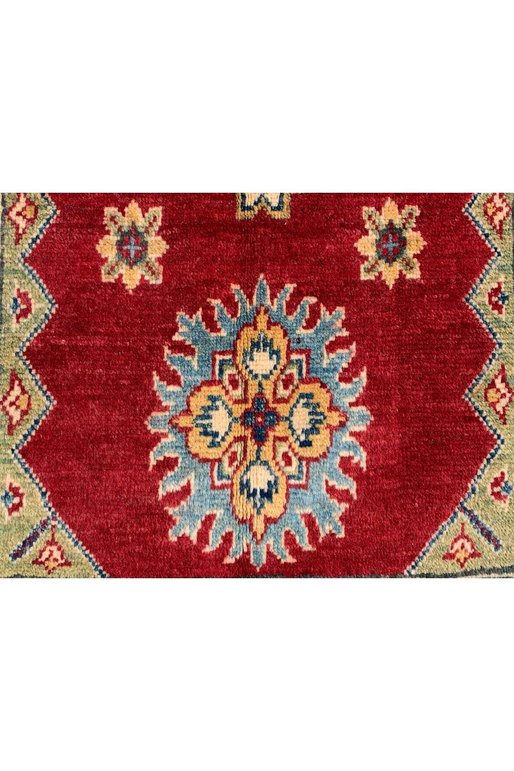 Amazing Hand Knotted Afghan Kazak Wool Area Rug 4.1 x 2.10 Ft