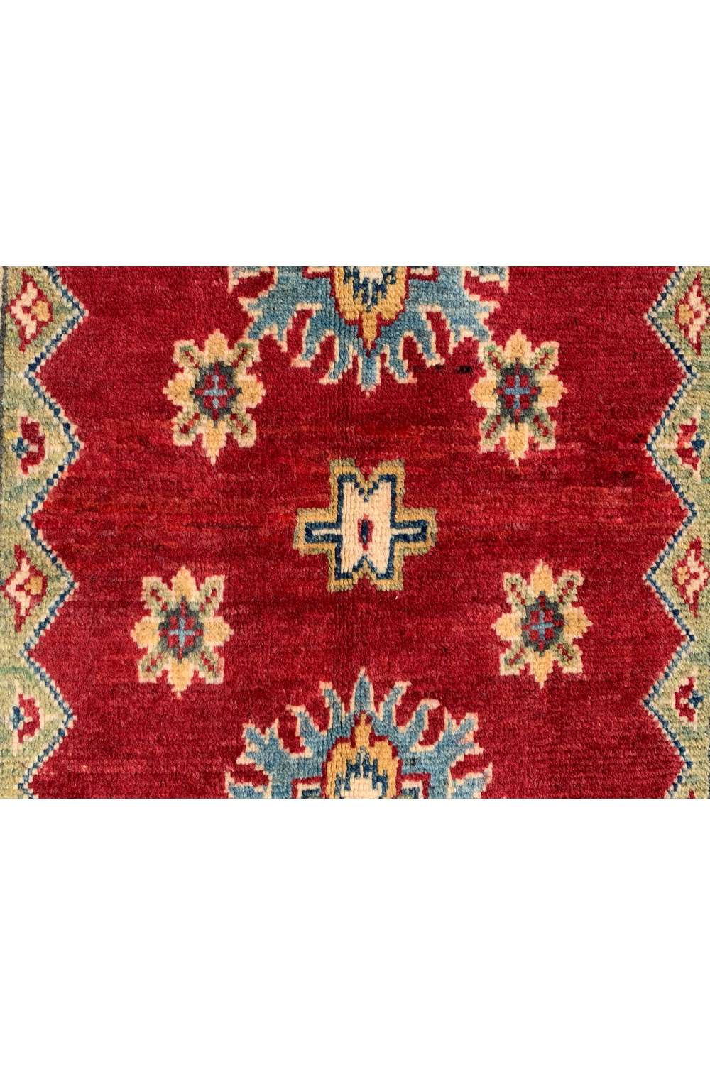 Amazing Hand Knotted Afghan Kazak Wool Area Rug 4.1 x 2.10 Ft