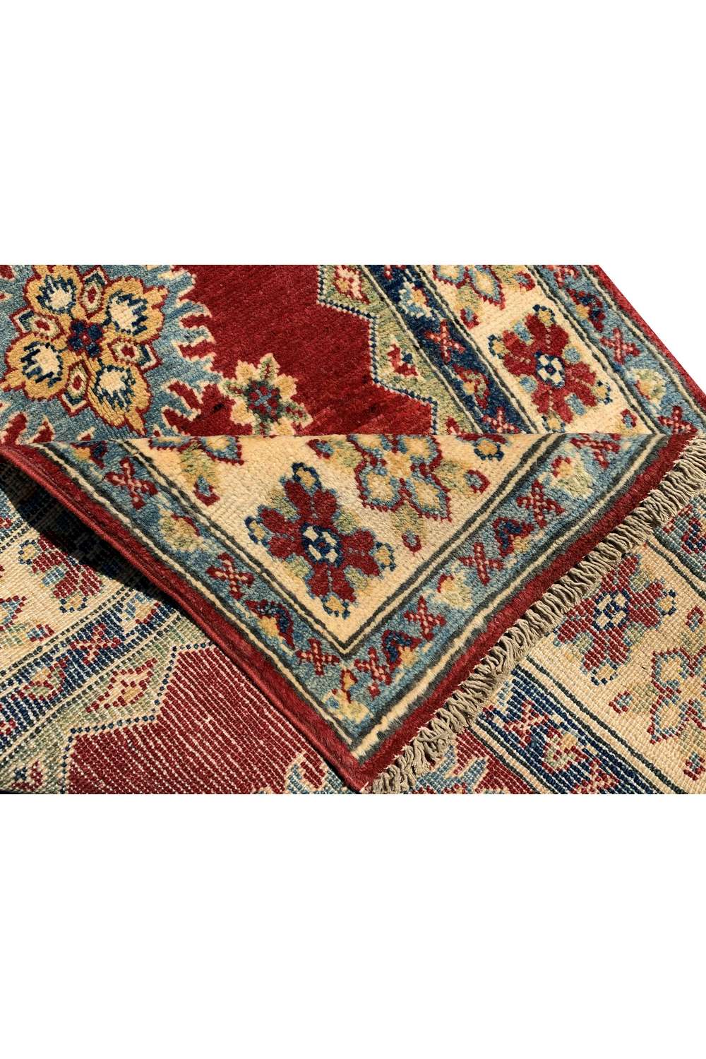 Amazing Hand Knotted Afghan Kazak Wool Area Rug 4.1 x 2.10 Ft