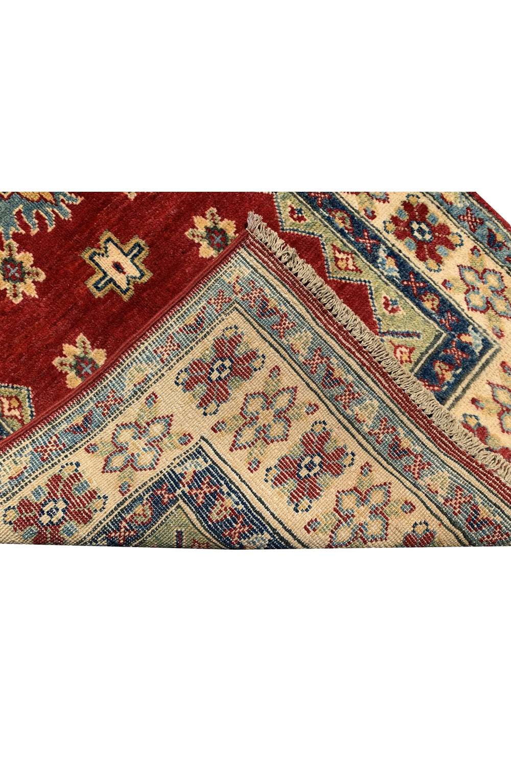 Amazing Hand Knotted Afghan Kazak Wool Area Rug 4.1 x 2.10 Ft