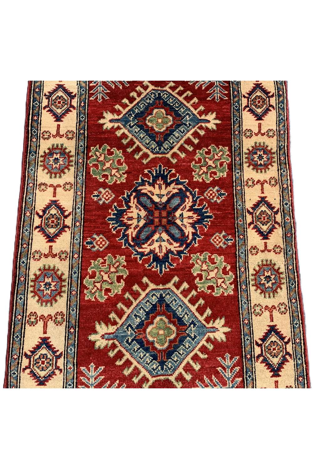 Amazing Hand Knotted Afghan Kazak Wool Area Rug 4.5 x 2.9 Ft
