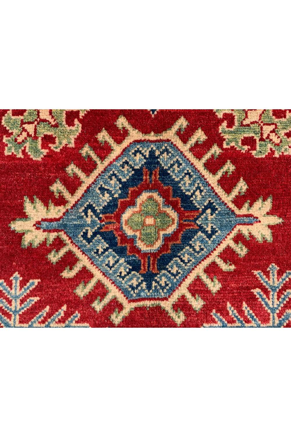 Amazing Hand Knotted Afghan Kazak Wool Area Rug 4.5 x 2.9 Ft