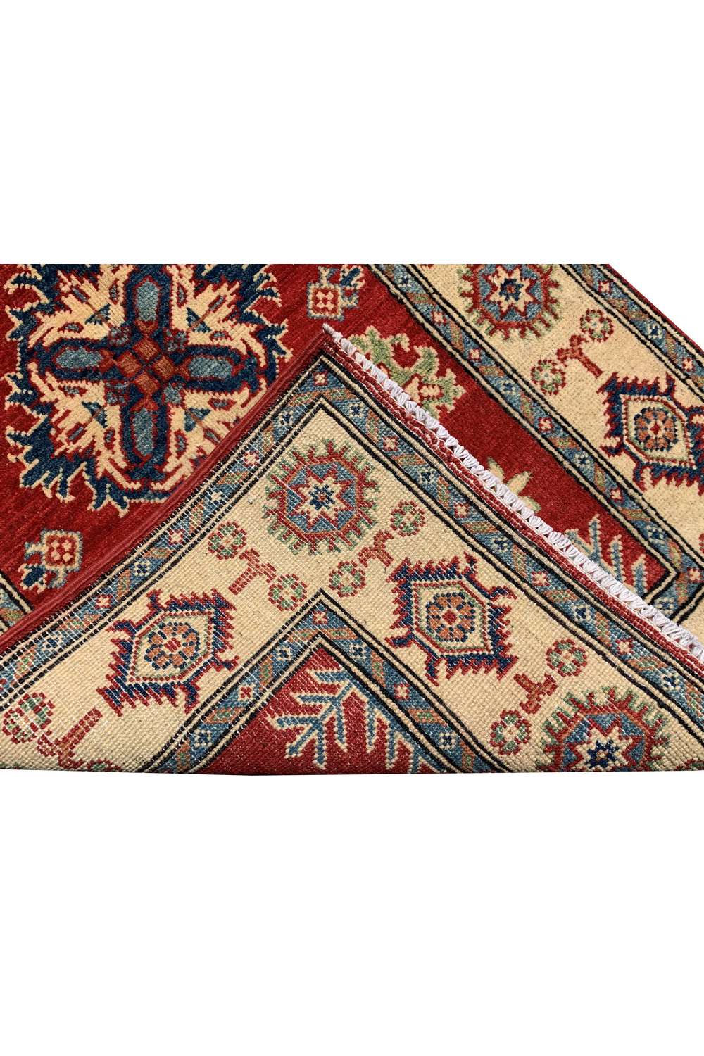 Amazing Hand Knotted Afghan Kazak Wool Area Rug 4.5 x 2.9 Ft