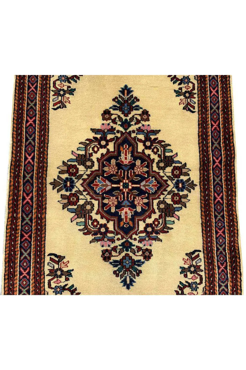 Amazing Hand Knotted Vintage Baghtiyaar Wool Area Rug 6.1 x 3.0 Ft
