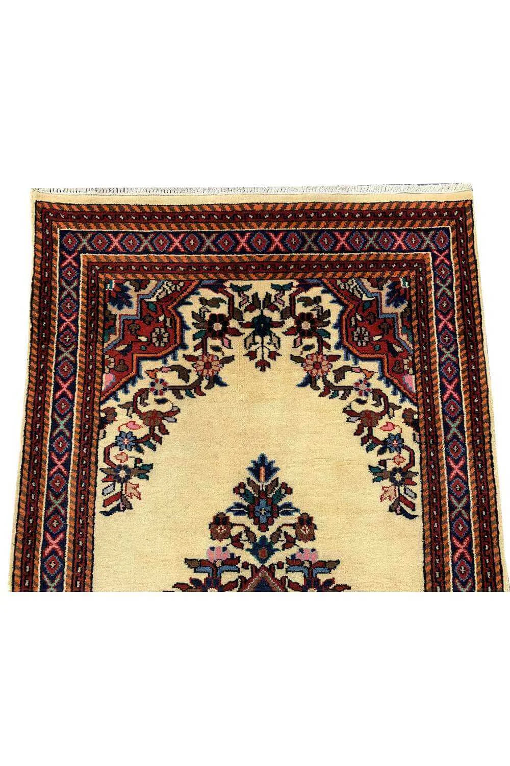 Amazing Hand Knotted Vintage Baghtiyaar Wool Area Rug 6.1 x 3.0 Ft