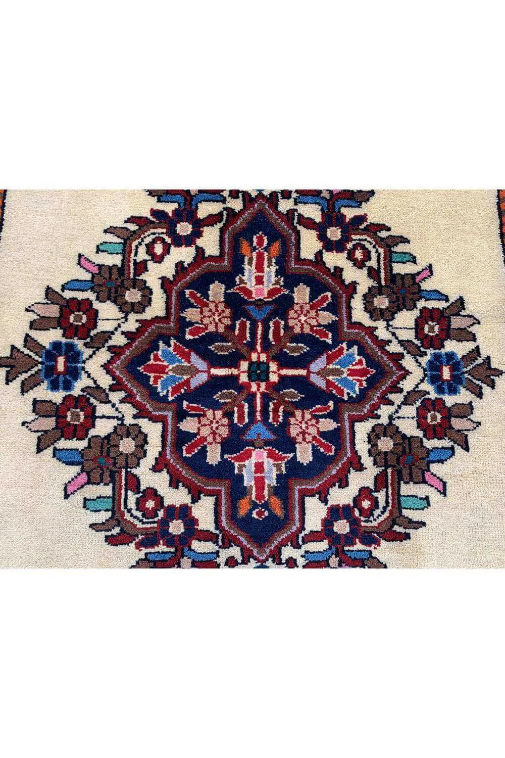 Amazing Hand Knotted Vintage Baghtiyaar Wool Area Rug 6.1 x 3.0 Ft