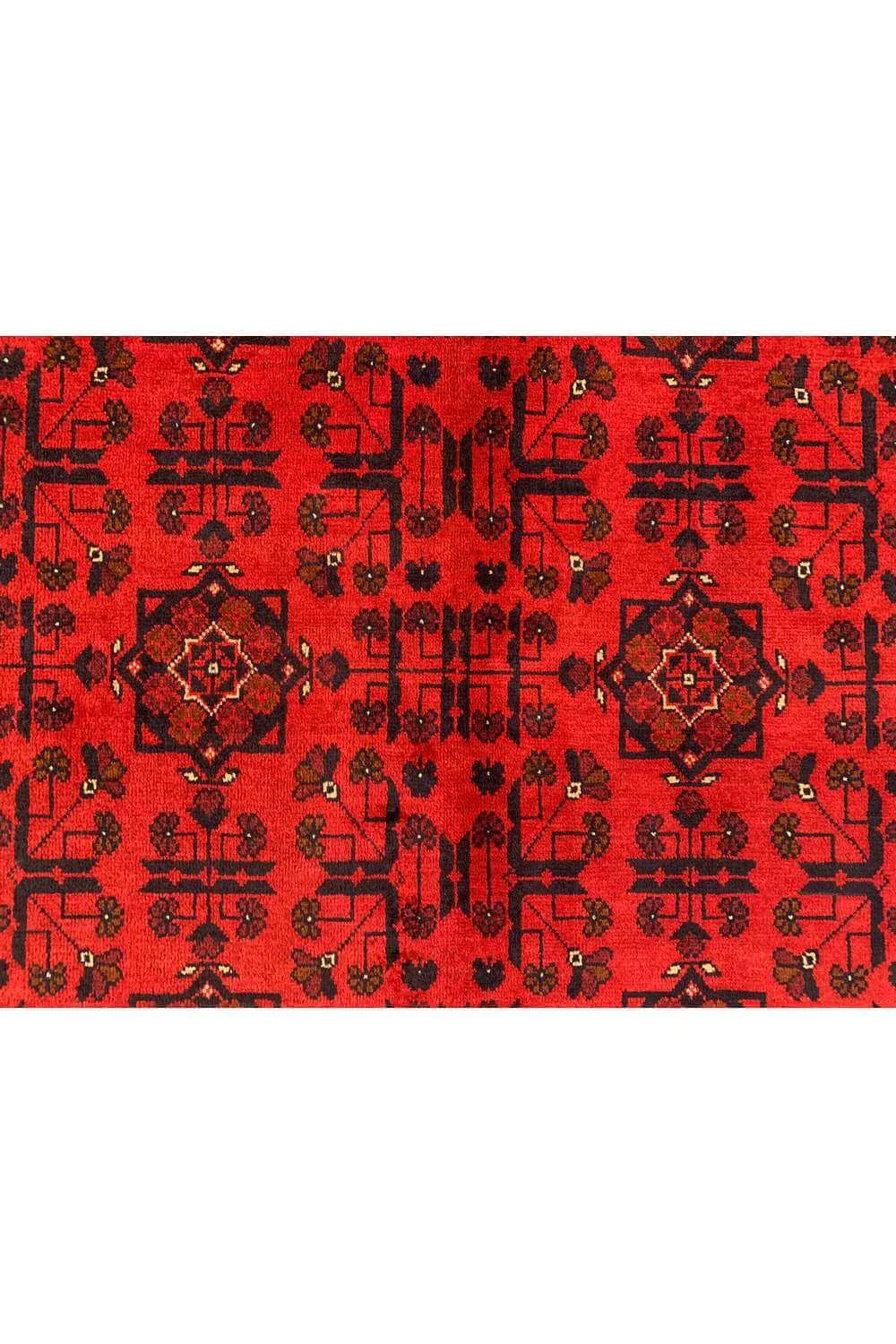 Fine Quality Hand Knotted Afghan Khal Muhammadi Wool Area Rug 6.6 x 5.0 Ft