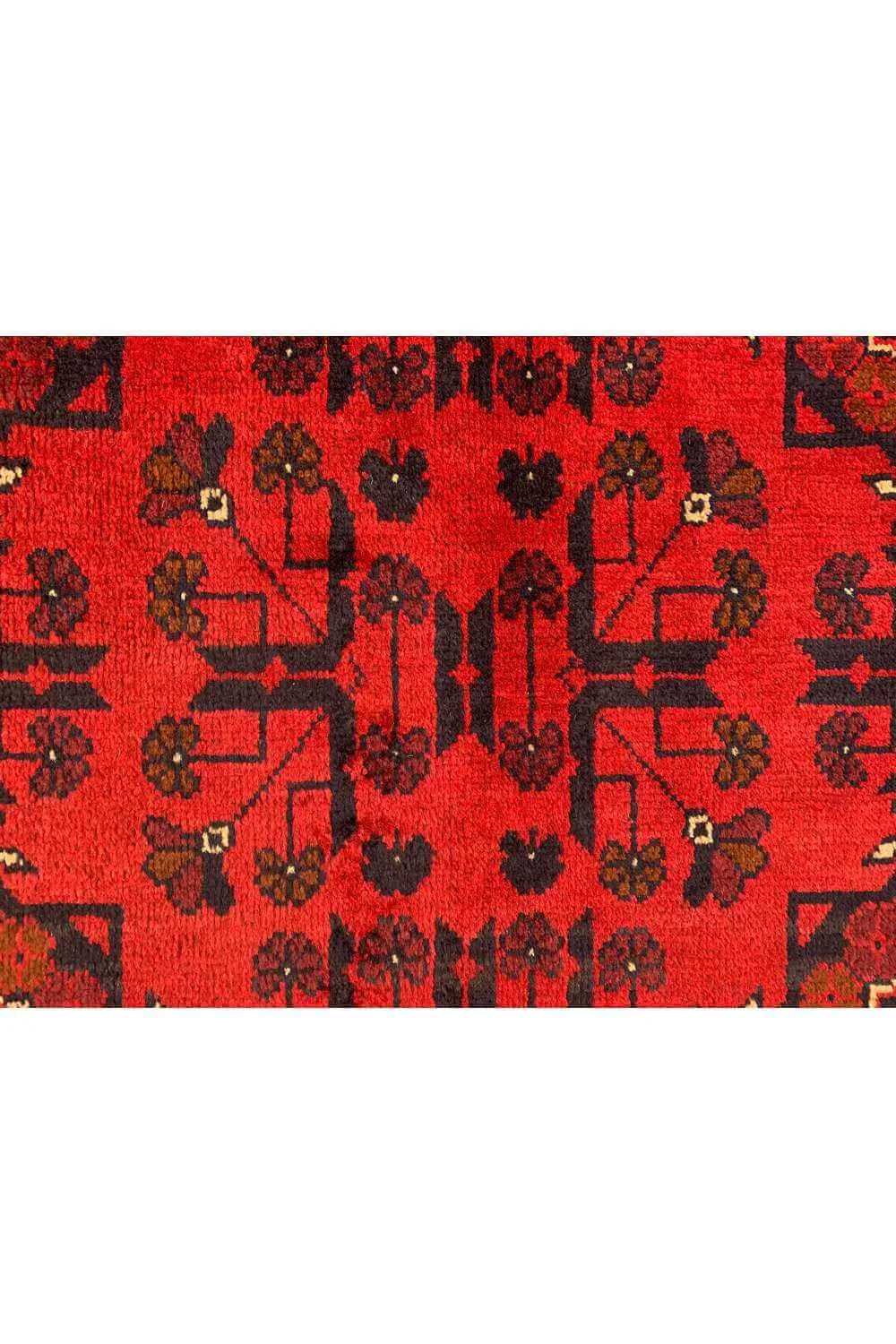 Fine Quality Hand Knotted Afghan Khal Muhammadi Wool Area Rug 6.6 x 5.0 Ft