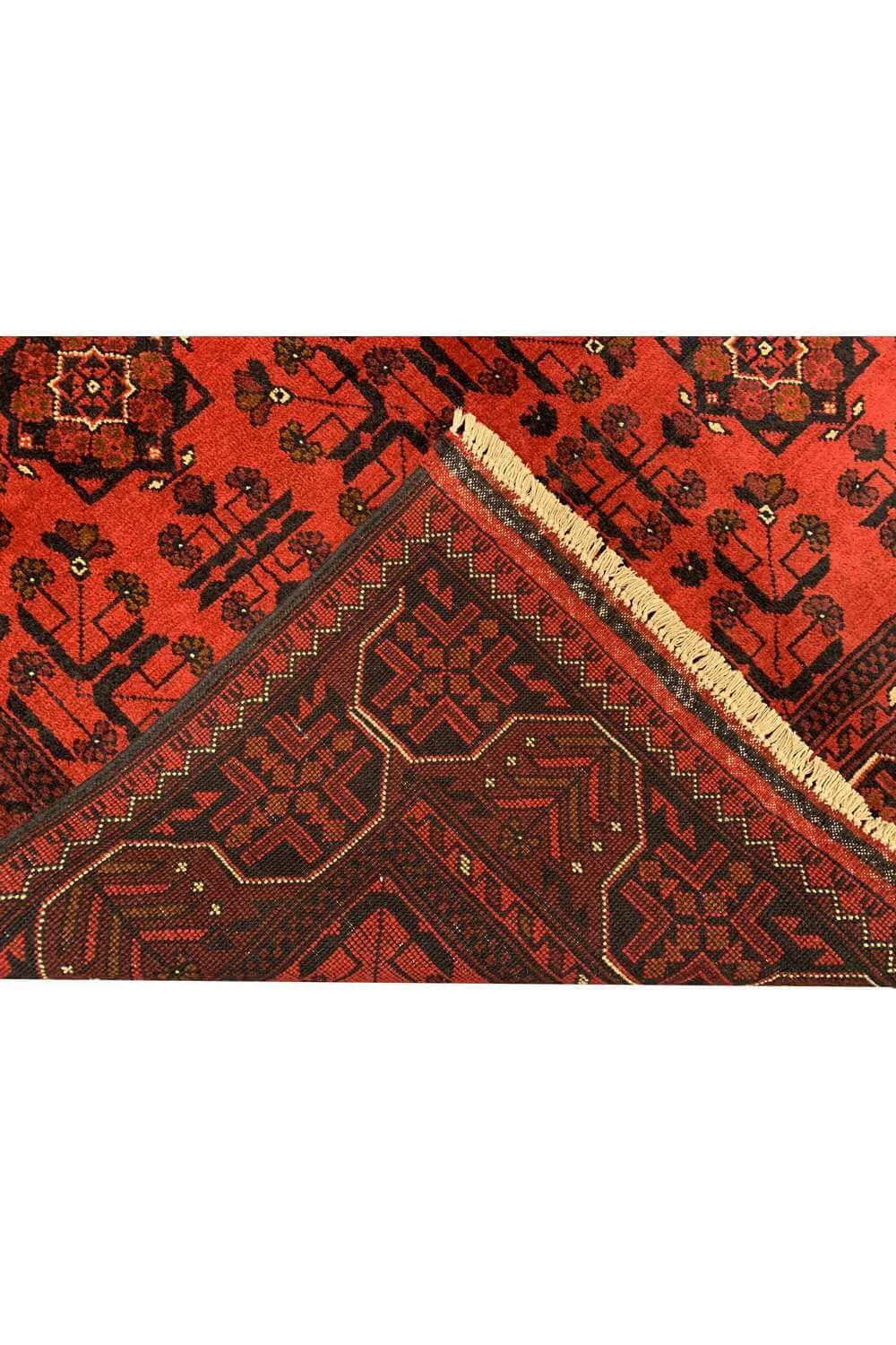 Fine Quality Hand Knotted Afghan Khal Muhammadi Wool Area Rug 6.6 x 5.0 Ft