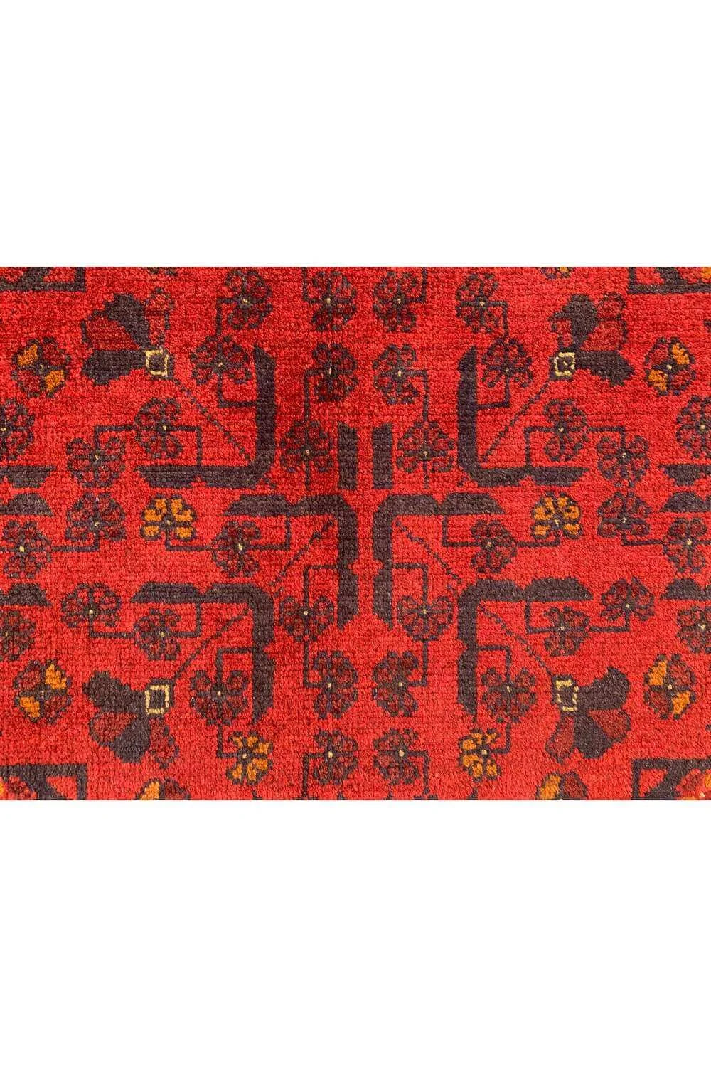 Fine Quality Hand Knotted Afghan Khal Muhammadi Wool Area Rug 6.7 x 4.11 Ft