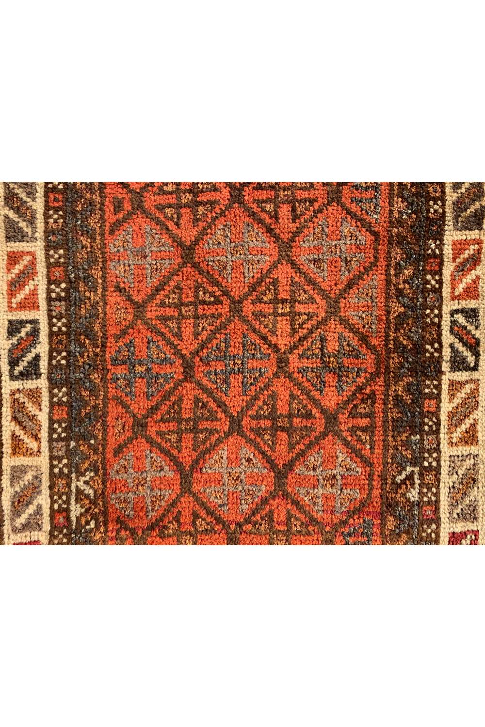 Rare Hand Knotted Vintage Afghan Balouch Salt Bag Wool Area Rug 3.3 x 2.1 Ft