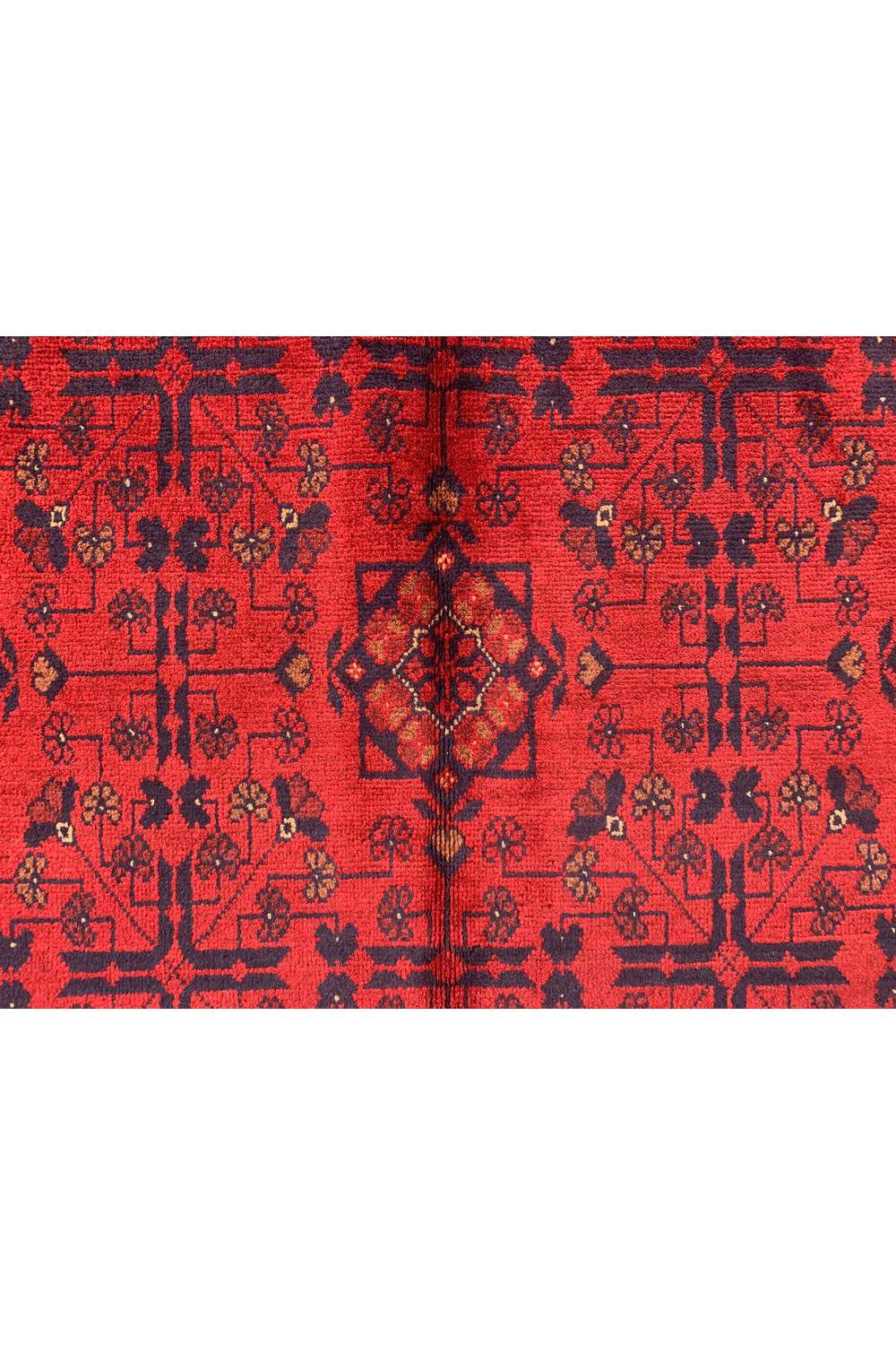 Fine Quality Hand Knotted Afghan Khal Mohammadi Wool Area Rug 7.9 x 5.9 Ft