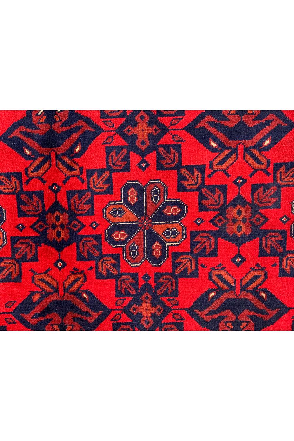 Fine Quality Hand Knotted Afghan Khal Mohammadi Wool Area Rug 9.6 x 6.5 Ft