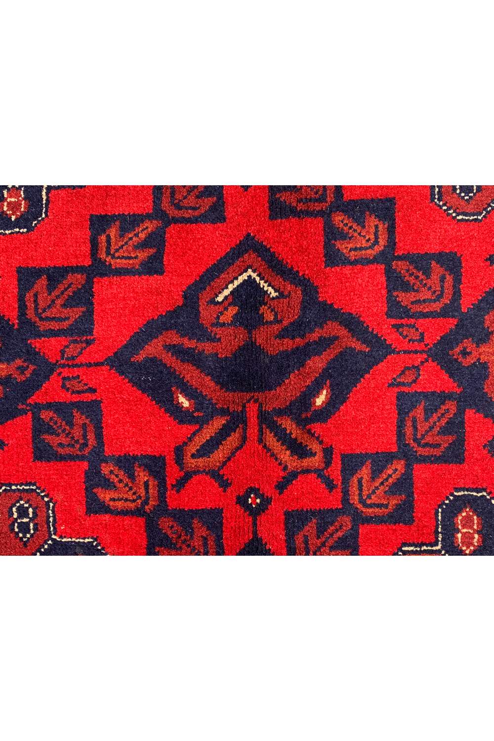 Fine Quality Hand Knotted Afghan Khal Mohammadi Wool Area Rug 9.6 x 6.5 Ft