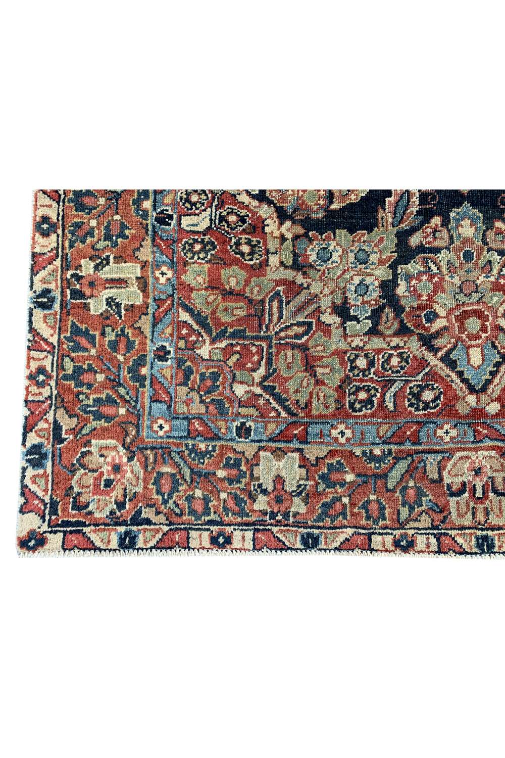 Amazing Hand Knotted Antique Persian Bakhtiyaar Wool Area Rug 6.5 x 4.2 Ft