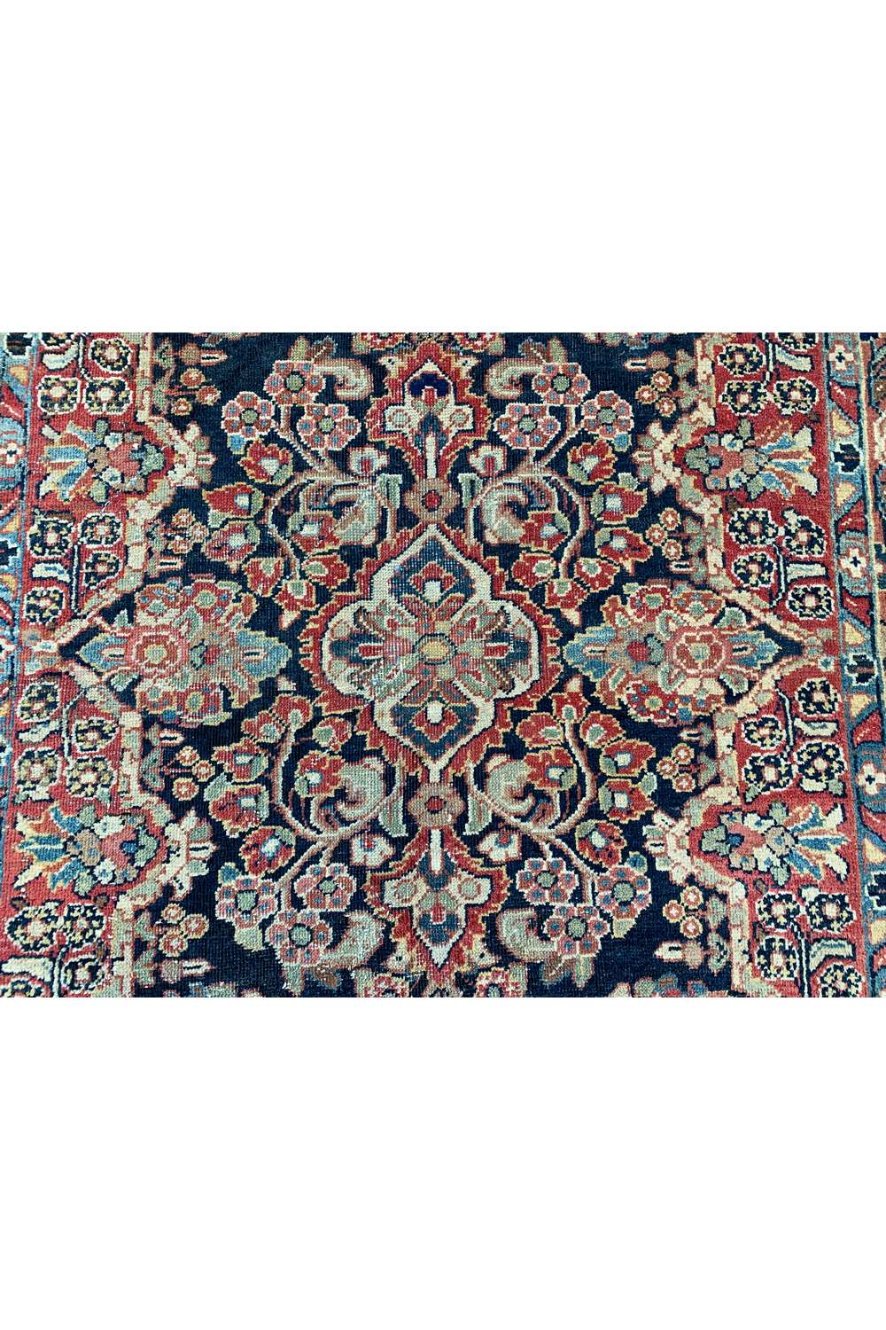 Amazing Hand Knotted Antique Persian Bakhtiyaar Wool Area Rug 6.5 x 4.2 Ft