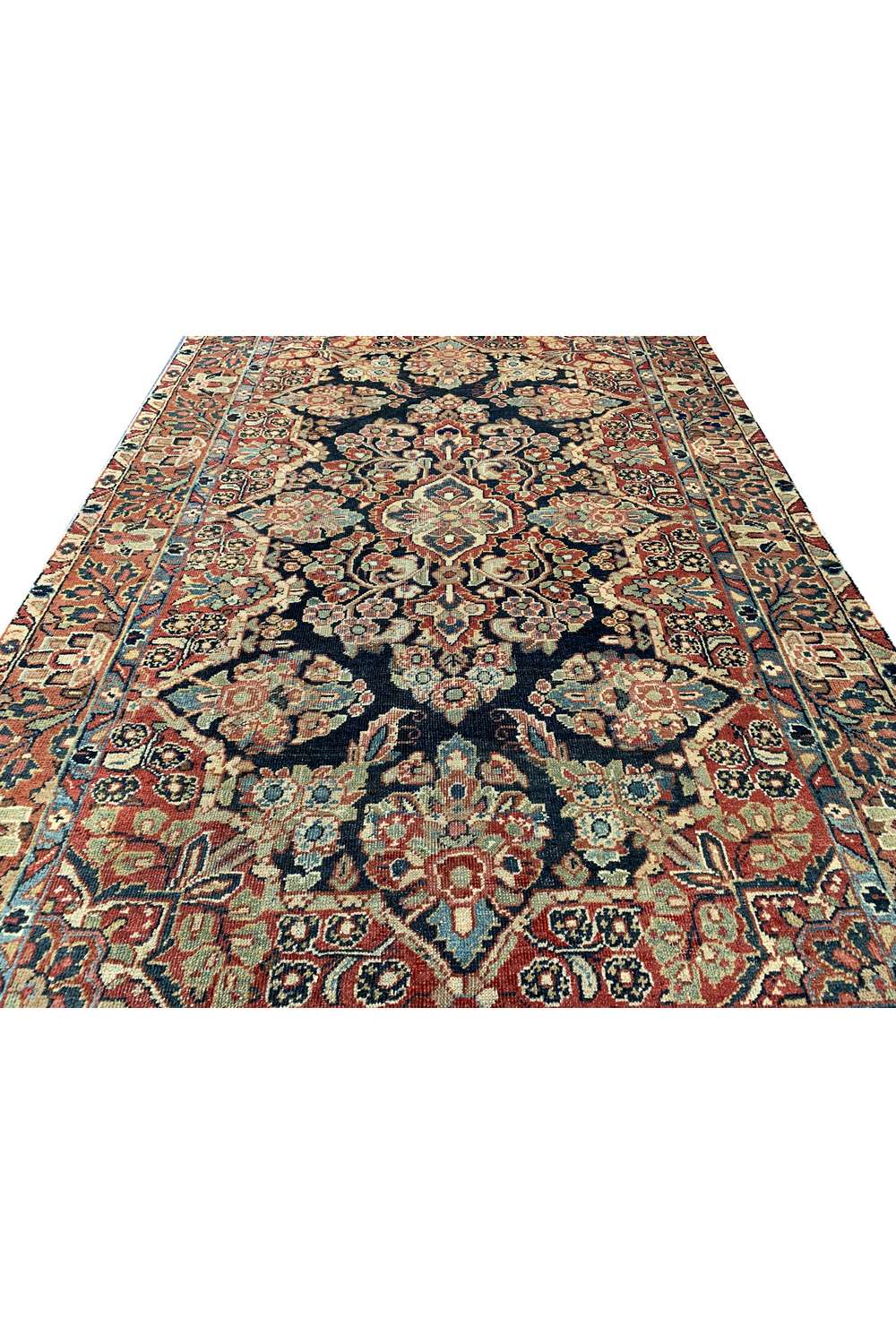 Amazing Hand Knotted Antique Persian Bakhtiyaar Wool Area Rug 6.5 x 4.2 Ft