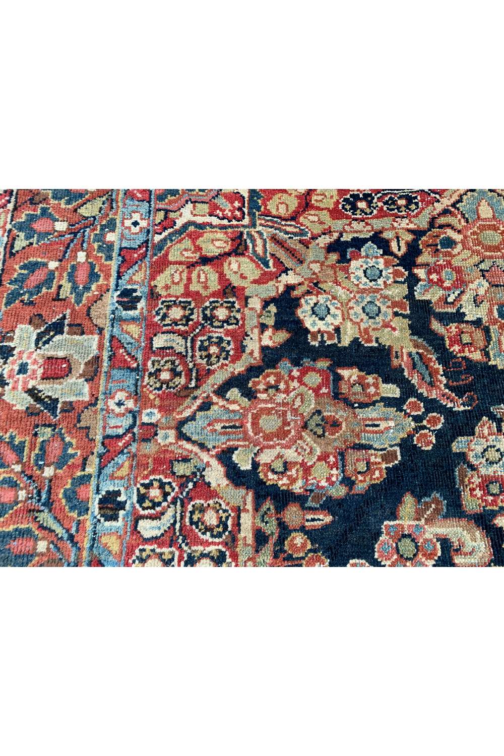 Amazing Hand Knotted Antique Persian Bakhtiyaar Wool Area Rug 6.5 x 4.2 Ft