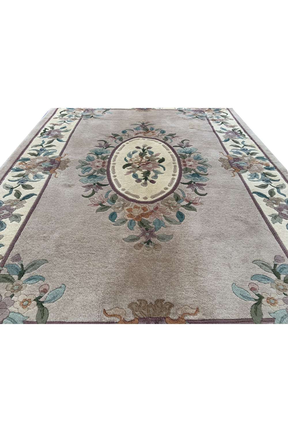Amazing Hand Knotted Sino Tibet Silk Area Rug 6 x 4 Ft