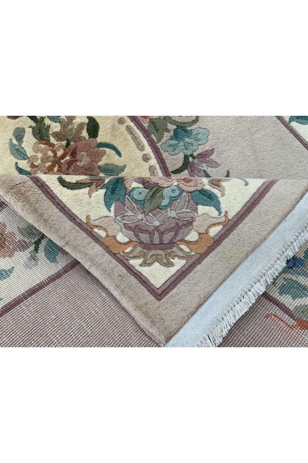 Amazing Hand Knotted Sino Tibet Silk Area Rug 6 x 4 Ft